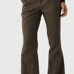 A.L.C. Brown wool Textured Trousers